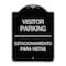 Signmission Bilingual Reserved Parking Visitor Parking Estacionamiento Para Visitas, A-DES-BS-1824-24299 A-DES-BS-1824-24299 - alternate 1